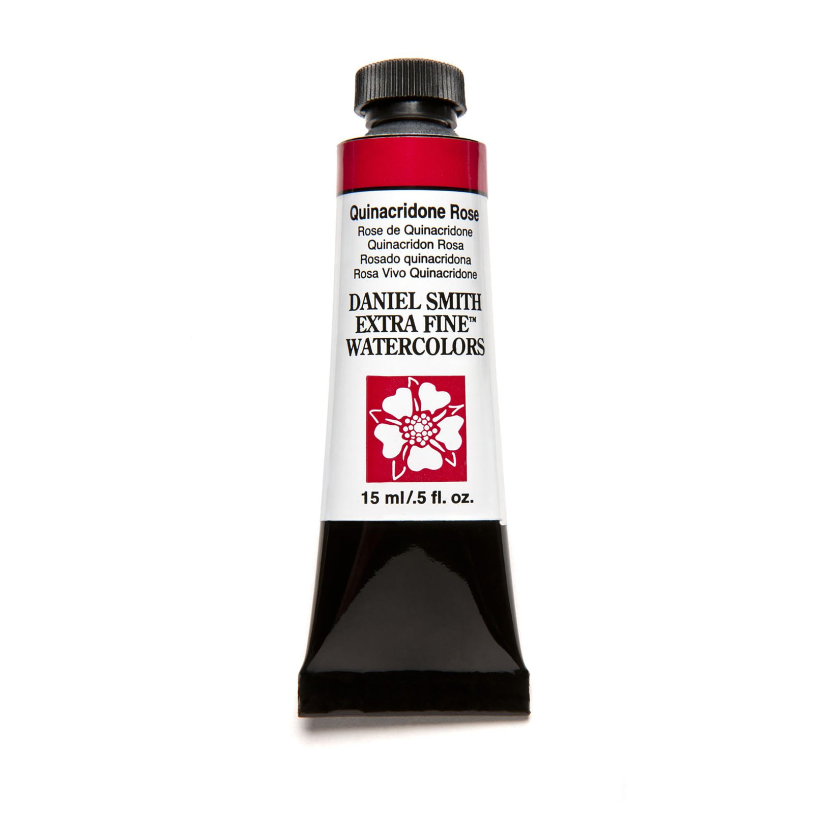 DANIEL SMITH Quinacridone Rose Watercolor 0.5 Fl Oz Non Granulating Transparent
