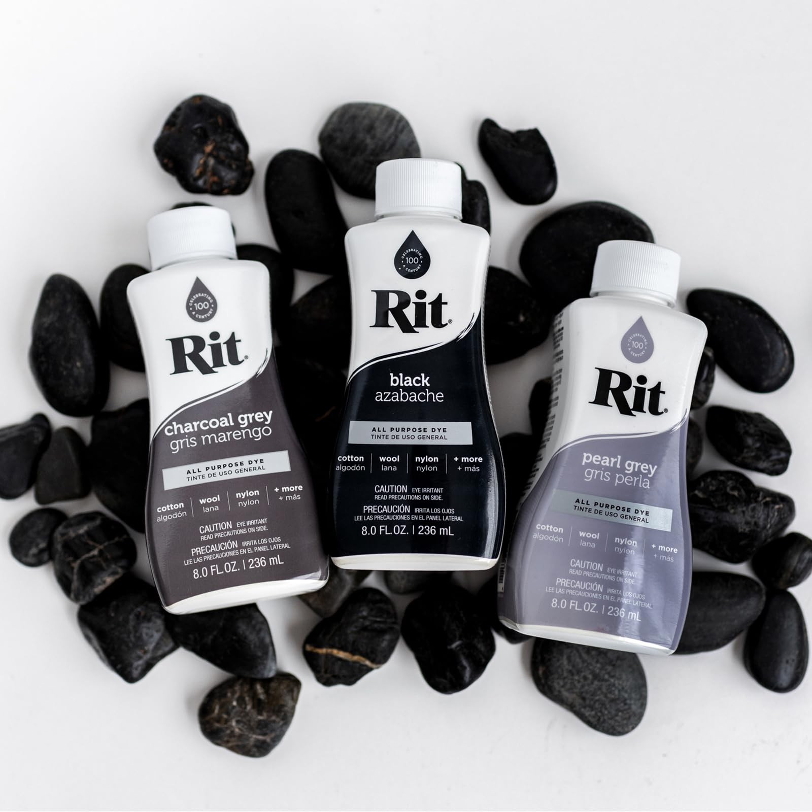 Rit All-purpose Liquid Dye, Charcoal Grey , 8 Oz