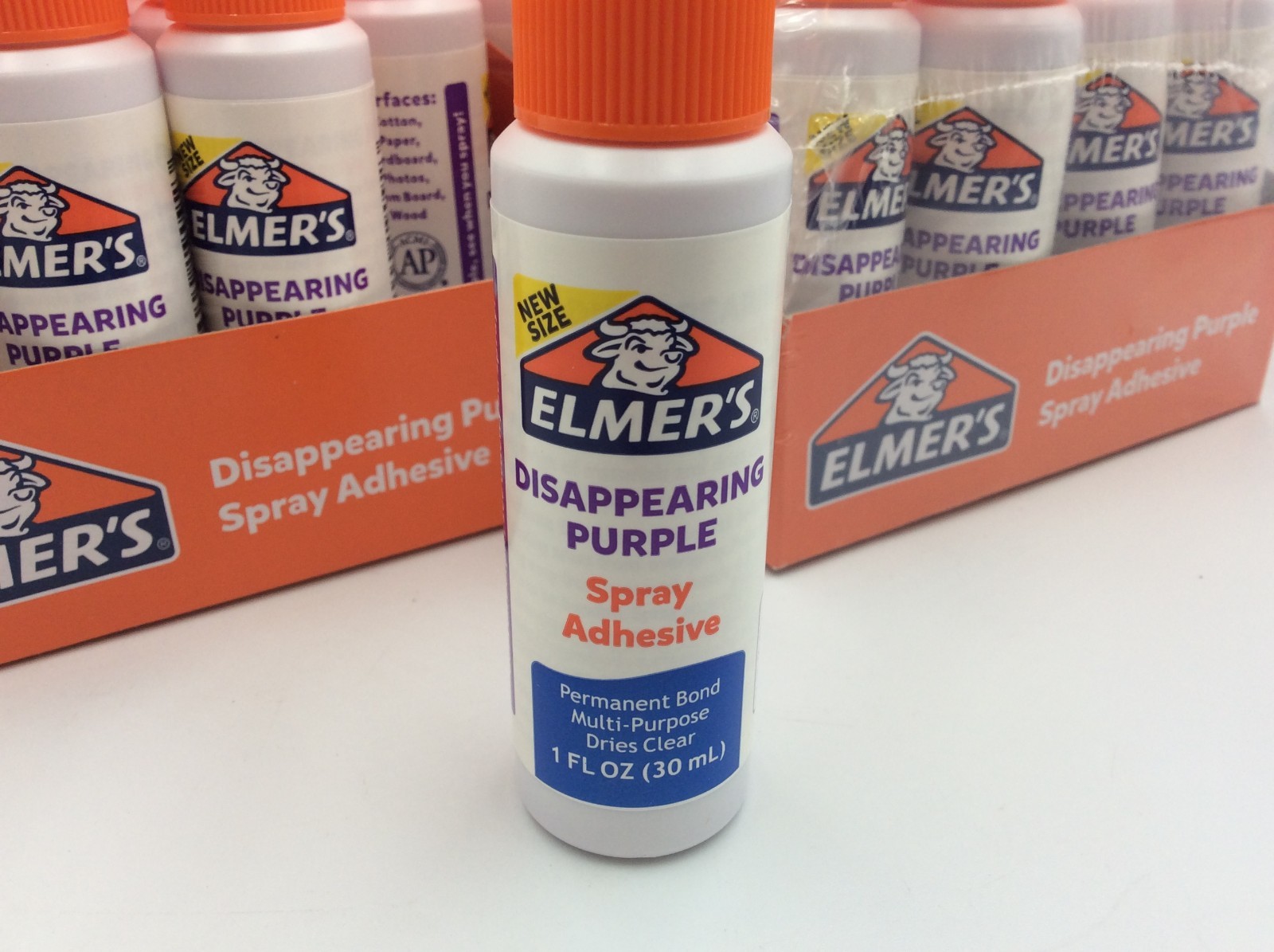 Elmer’s Disappearing Purple Spray Glue Adhesive 1 oz, CASE OF 48