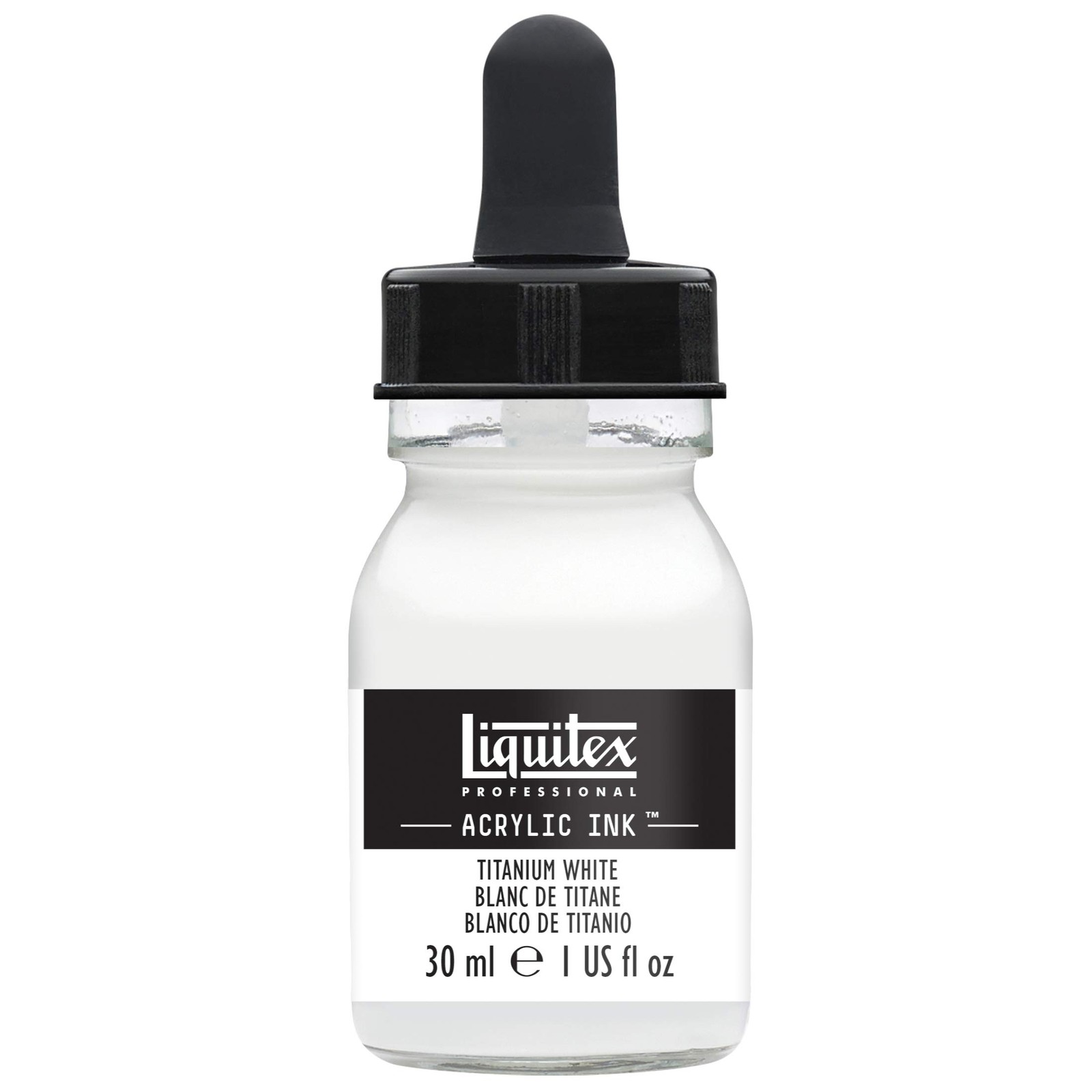 Liquitex Professional Acrylic Ink, 1-oz (30ml) Jar, 1 fl oz, Titanium White