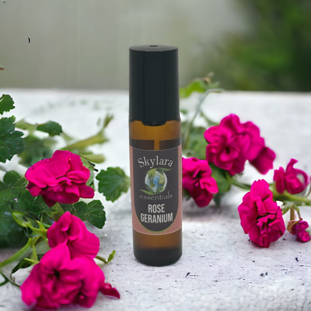 100% Pure Organic Rose Geranium Essential Oil Free Shipping