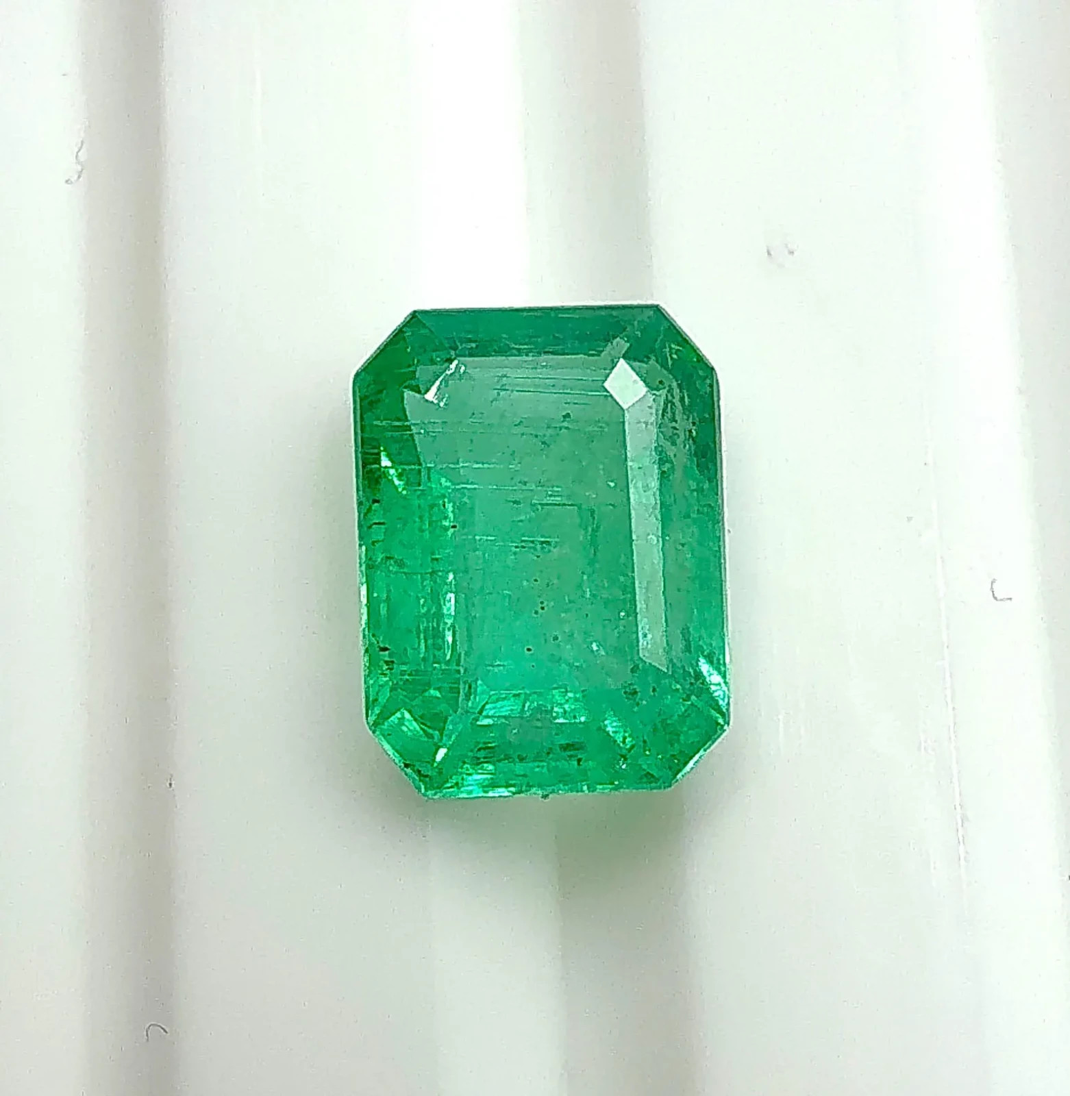 1.16 Cts Natural Zambia Emerald Octagon Cut 7×5 MM Loose Gemstone For Jewelry