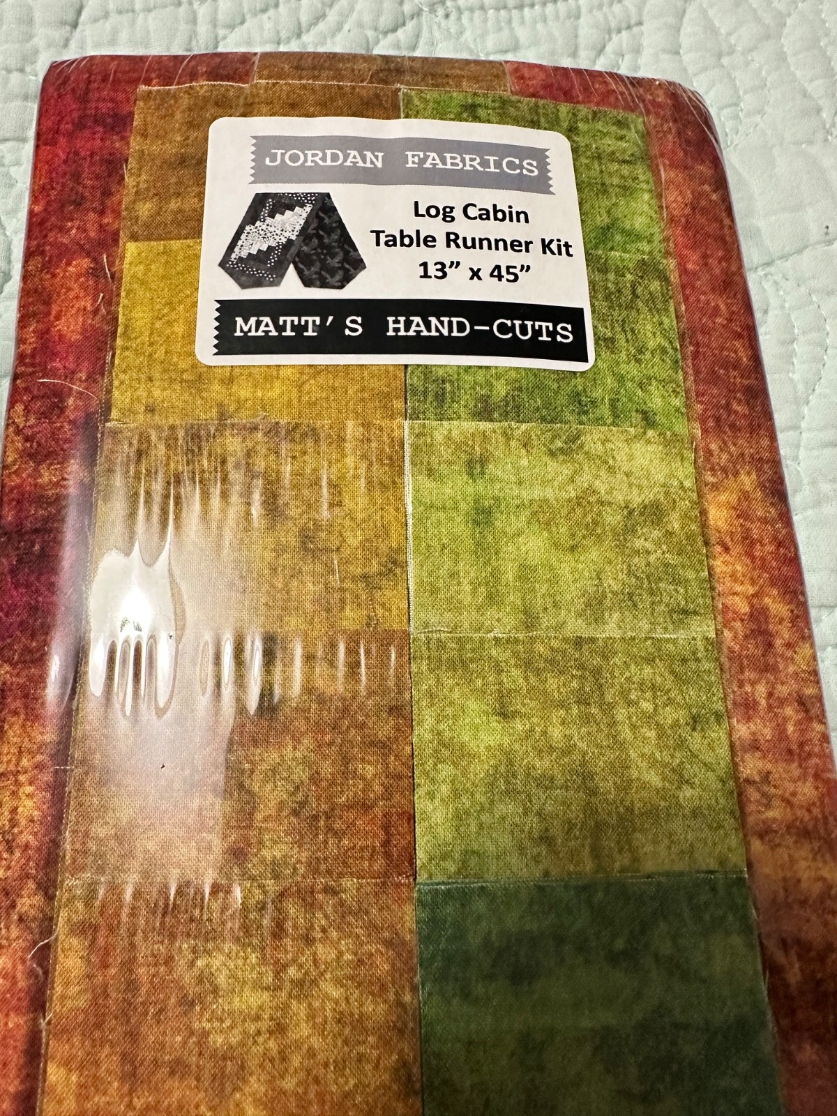 Jordan Fabrics Log Cabin Table Runner Kit HALCYON SUNRISE MEADOW 13×45
