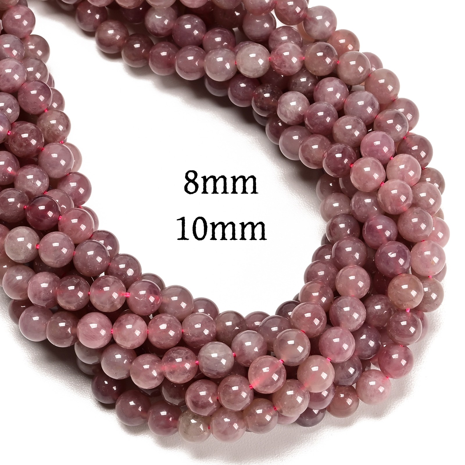 Dark Pink Madagascar Rose Quartz Smooth Round Size 12mm 13mm 15.5” Strand