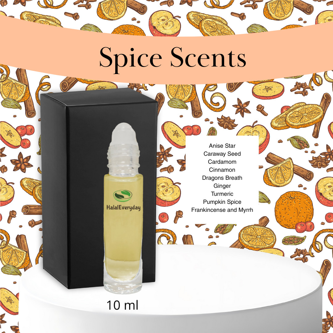 Spice Fragrance Oil Scents Roll-ons 1/3 oz. Gift Box Included