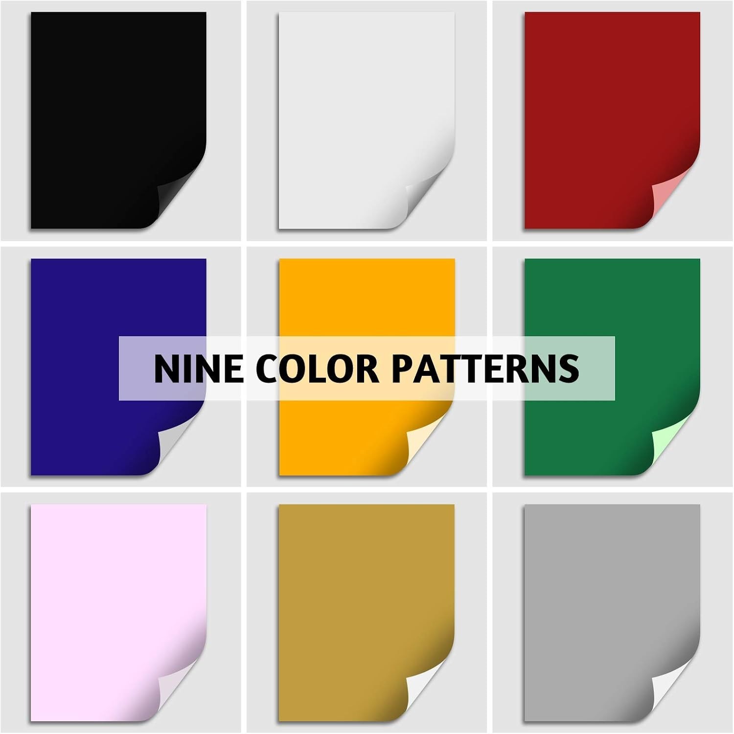 Eco-Friendly Black Heat Transfer Vinyl – 13 Sheets, 12″x10″ for DIY Projects