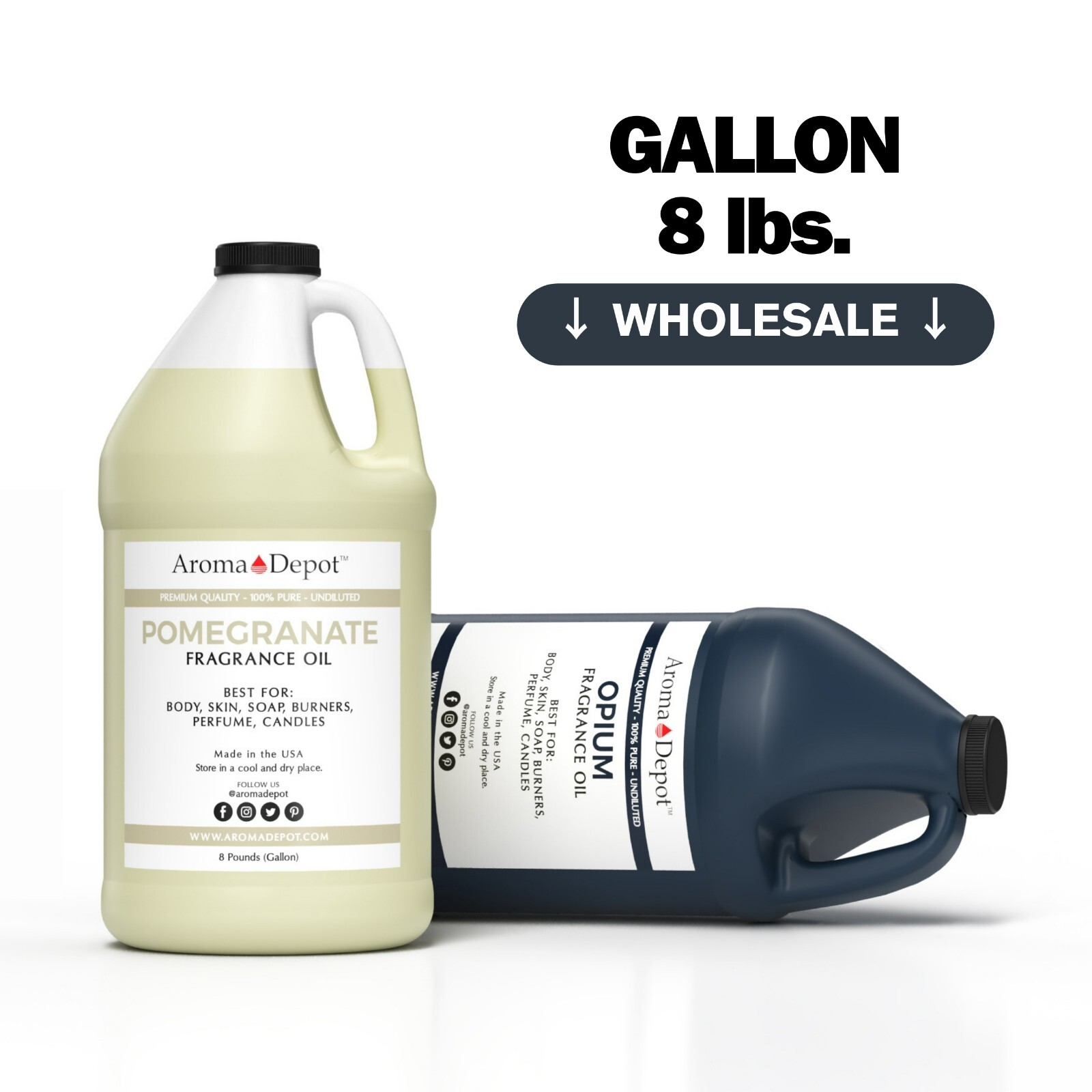 Half Gallon Fragrance Oil 4 lbs. Soaps Burner Diffuser Candle Making Wholesale