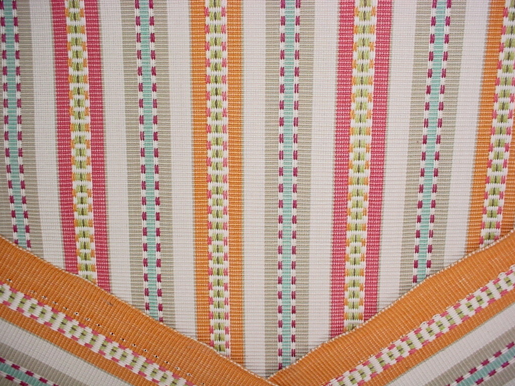 10-3/8Y Kravet 33150 Aqua Blue Stone Textured Southwest Stripe Upholstery Fabric