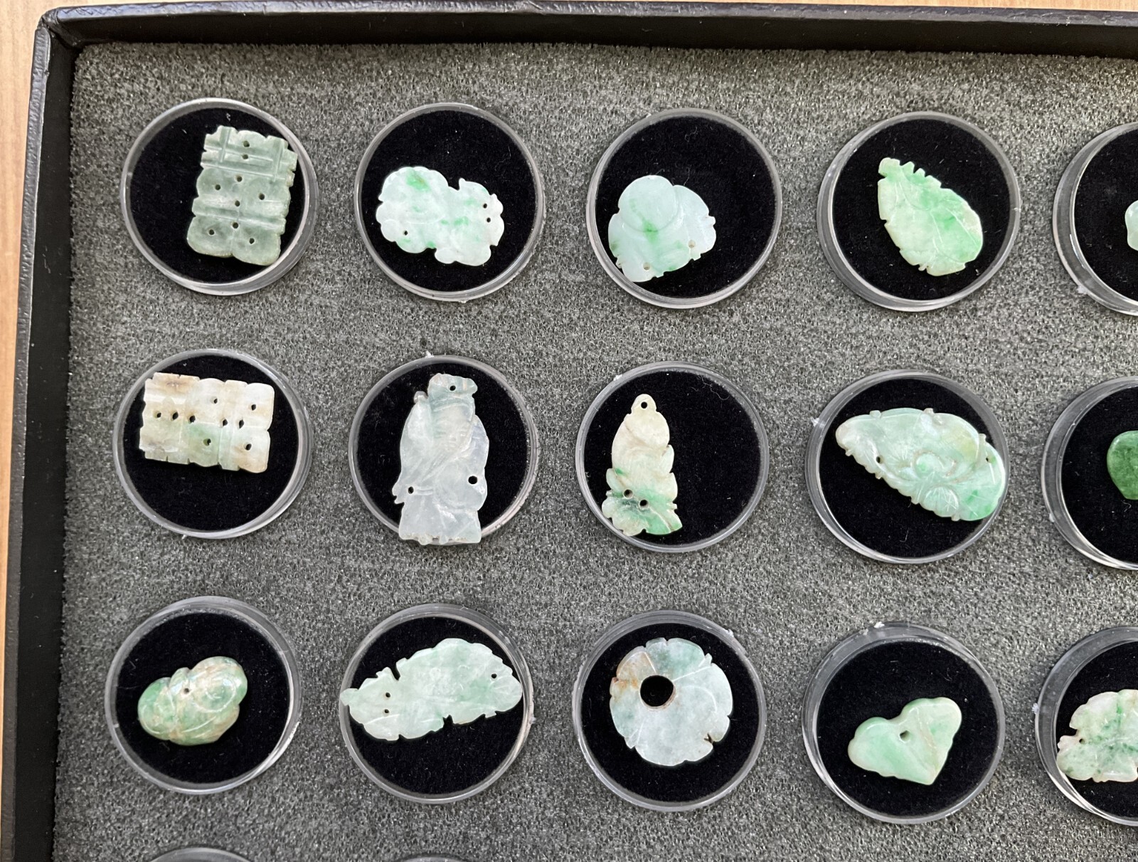Fashion Jewelry, Jade Gemstone Pendants, 50 pieces lot, varies size and shape