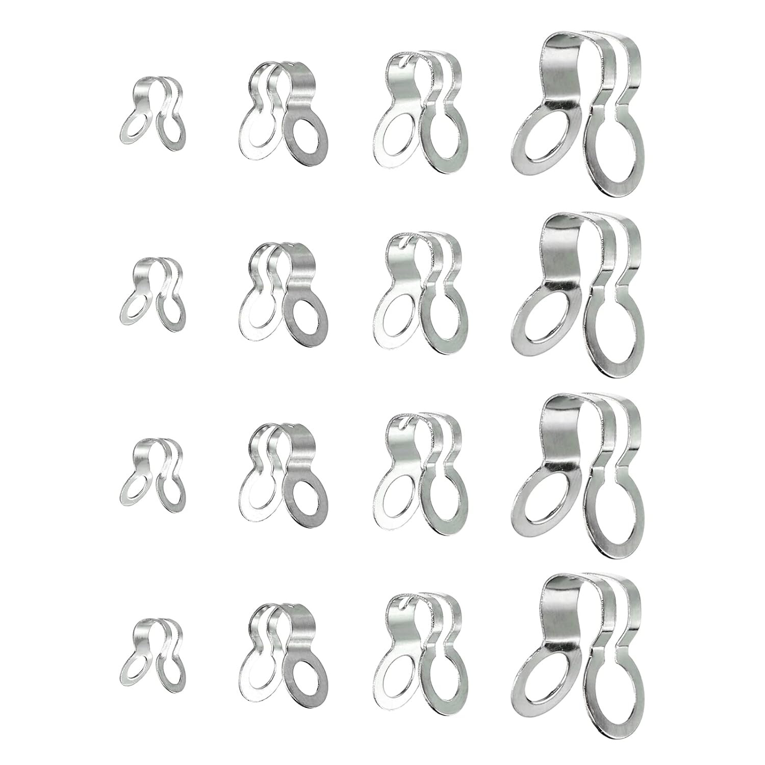 Ball Chain Connectors, Stainless Steel Double Ring Clasp Fit for 2.4/3/4.5/6M…