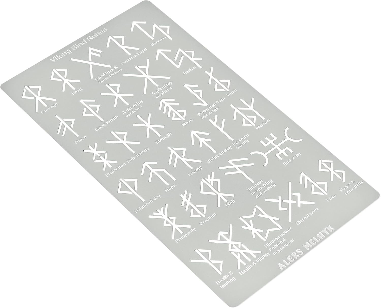 No.412 Metal Stencil, Viking Bind Runes Generator, Bindrune, Ancient Alphabet, S