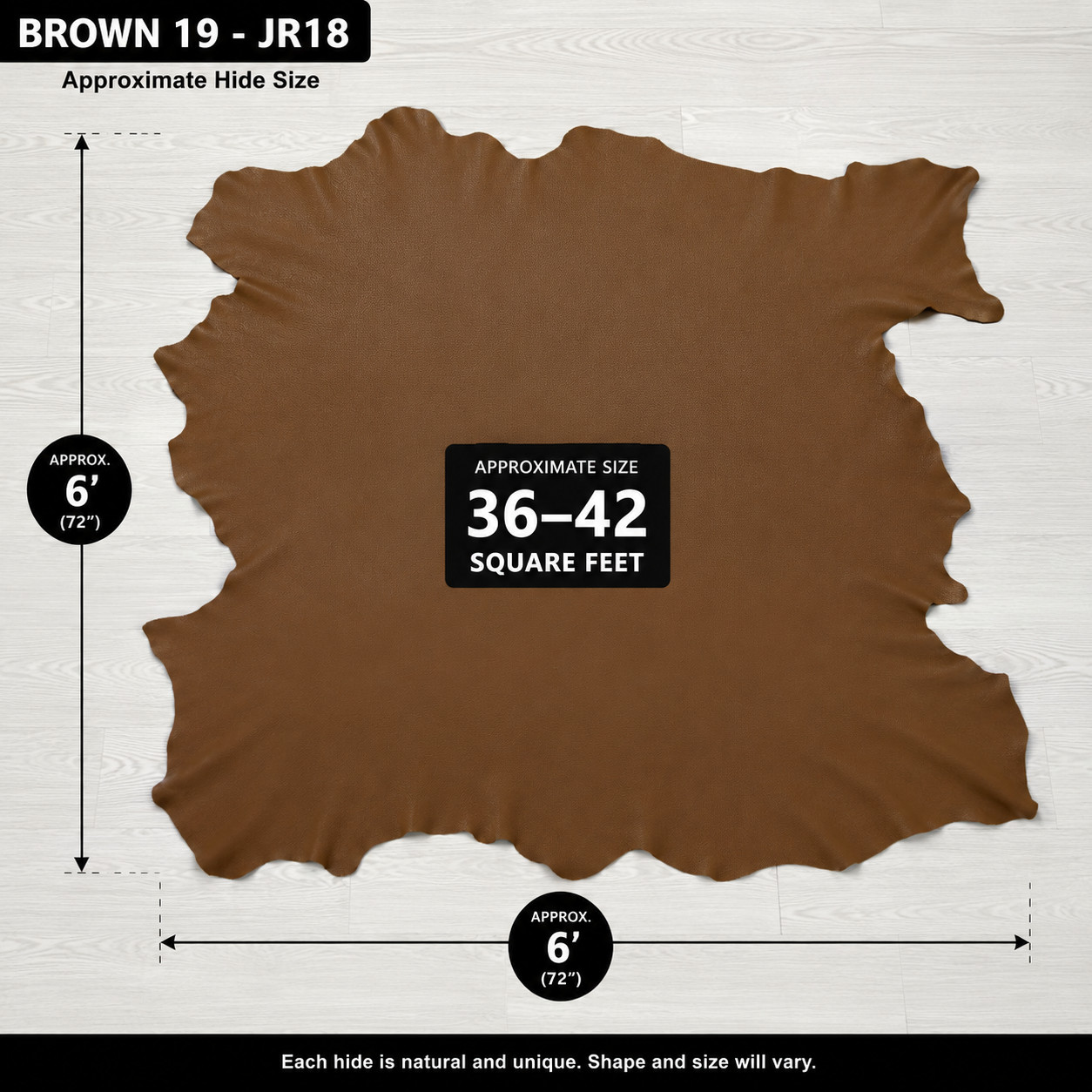 Genuine Automotive Leather Hide 36–42 Sq Ft UV Resistant 3–4 oz Car Upholstery