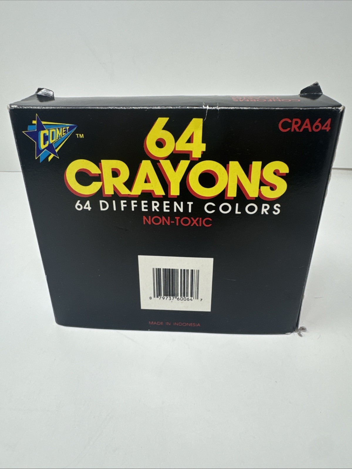 Vintage Comet Crayons 64 Colors Non-Toxic d-4236 NEW CRA64