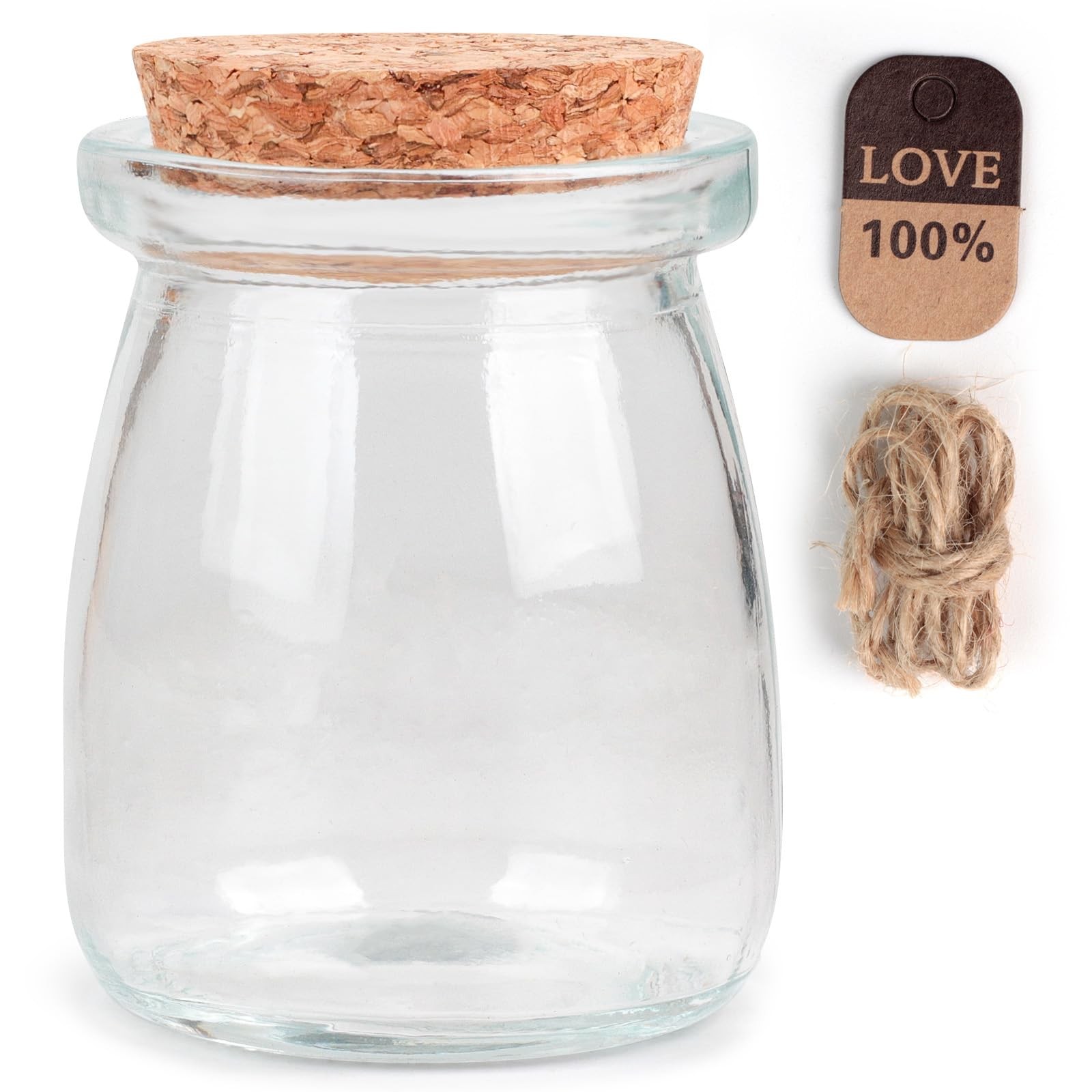 Glass Bottles with Cork,Decorative Glass Bottles with Cork Lids for DIY Art C…