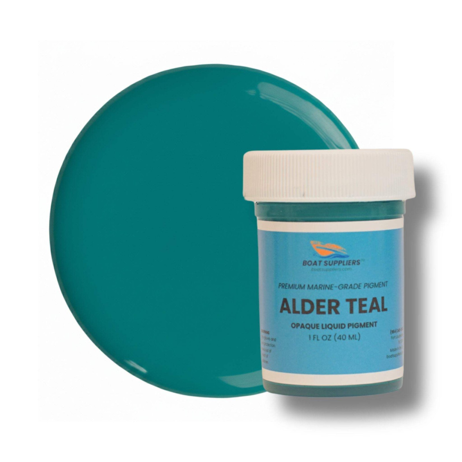 Teal Epoxy Resin Pigment – Opaque Liquid Colorant for Resin Art & Gelcoat 1oz