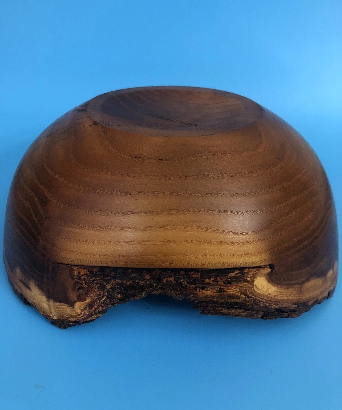 1994 Tom Mumper Mulberry Live Edge Hand-Turned Bowl Signed, Dated, #691