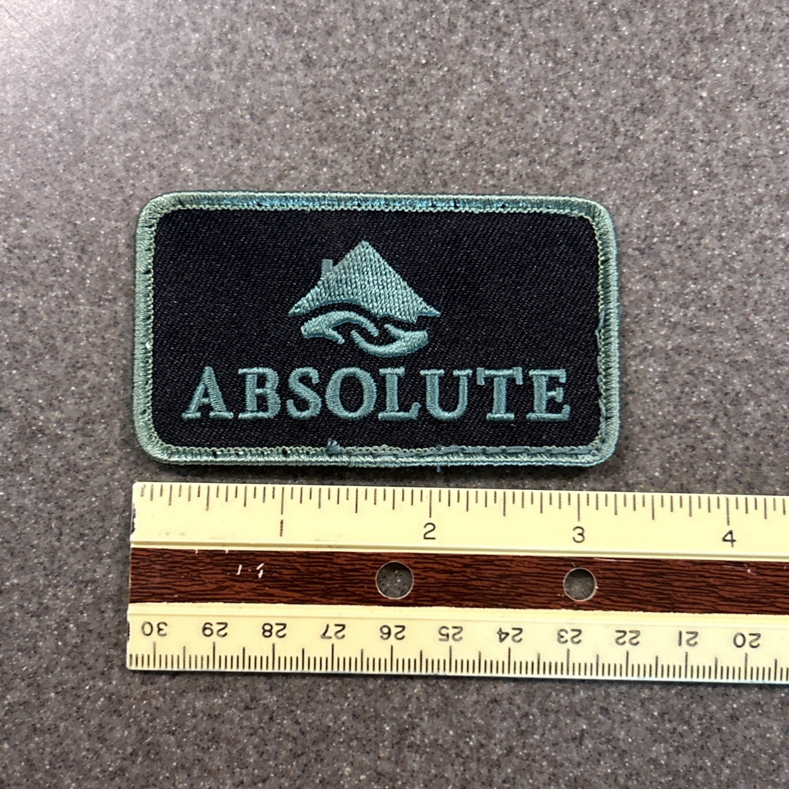 Absolute Embroidered Patch Sew-On Logo Jacket Shirt Hat Backpack 1 3/4” X 3 1/8”