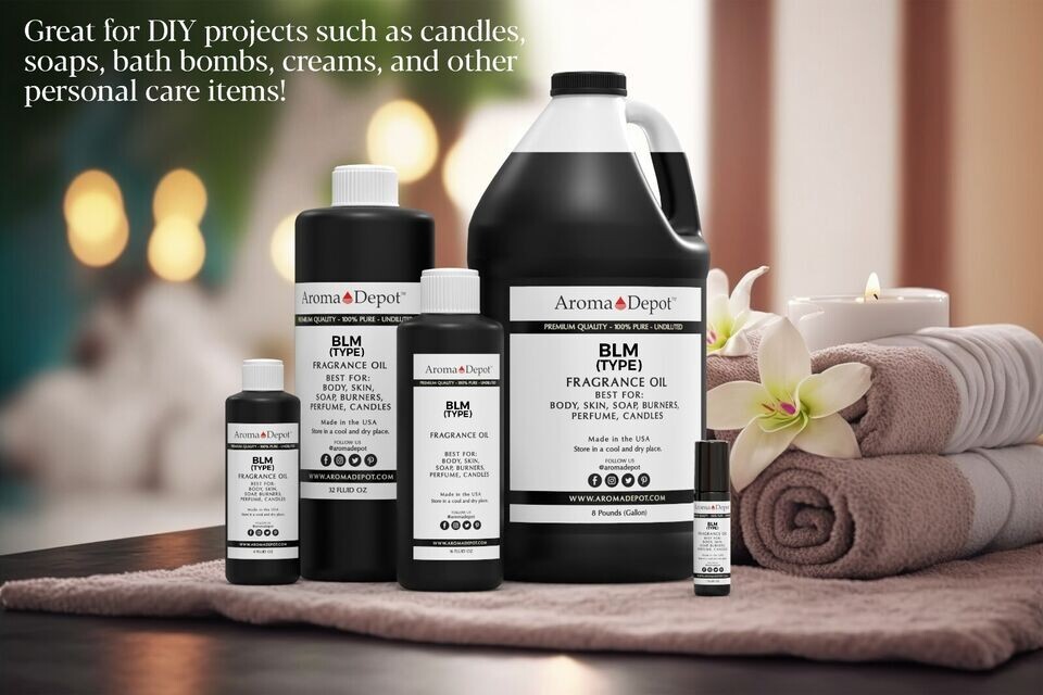 Fragrance Oil 8 oz. For Soap Butters Candles Warmers Incense Scented Oil Burner
