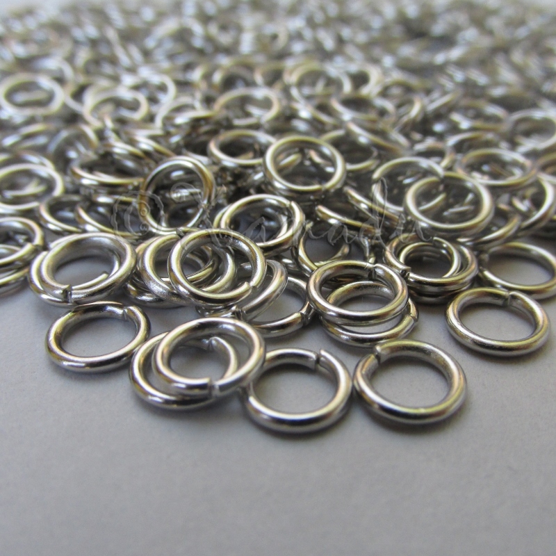 Jump Rings 6mm – 100/200/500 Stainless Steel 18 Gauge 1mm Open Jump Rings F0270