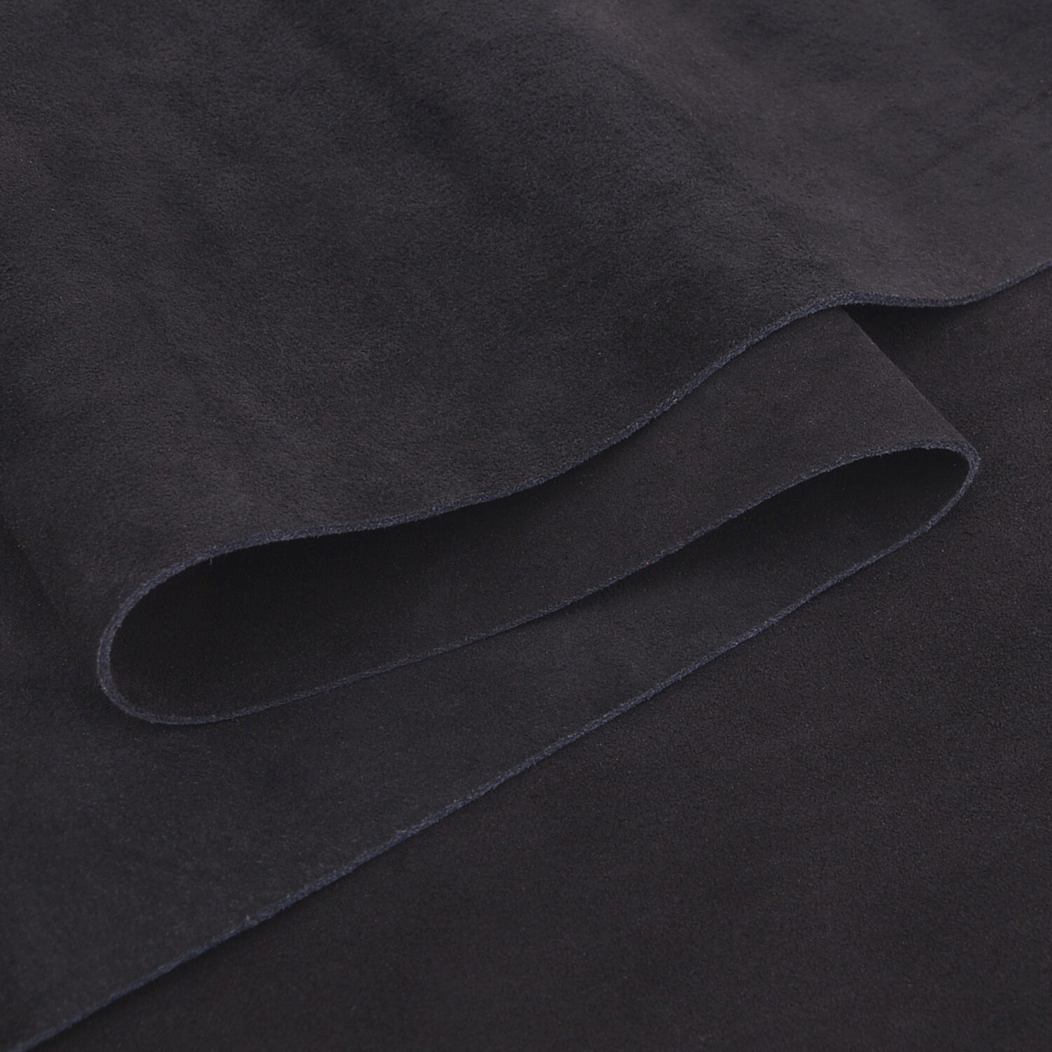 Soft Suede Leather Pieces Cow Hide Premium Split Leather 5/6oz Black & Brown