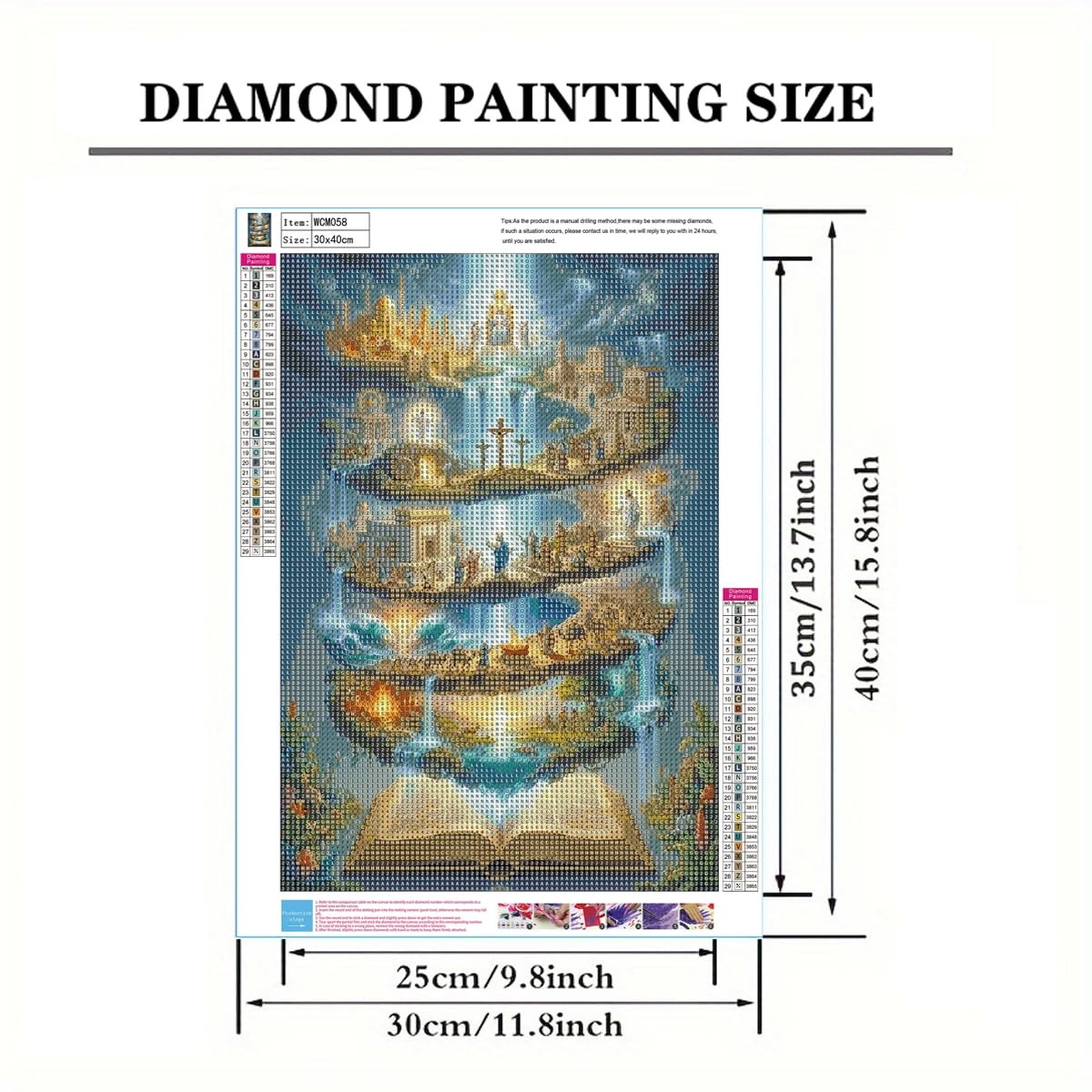 Religious Diamond Painting Kits for Adults, Bible Story 5D DIY Full Drill Diamon