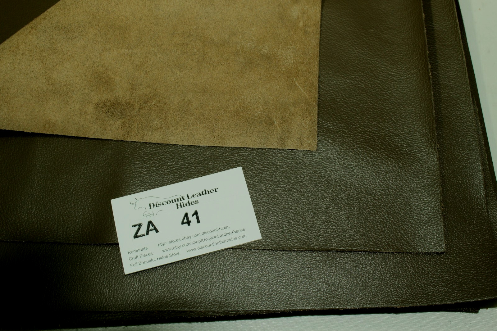 Chocolate Discount Leather Hides 1.0mm ZA41