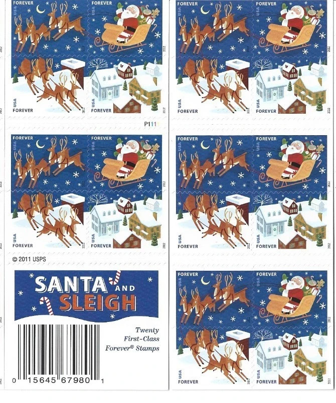 Assorted Christmas designs – 20 per sheet