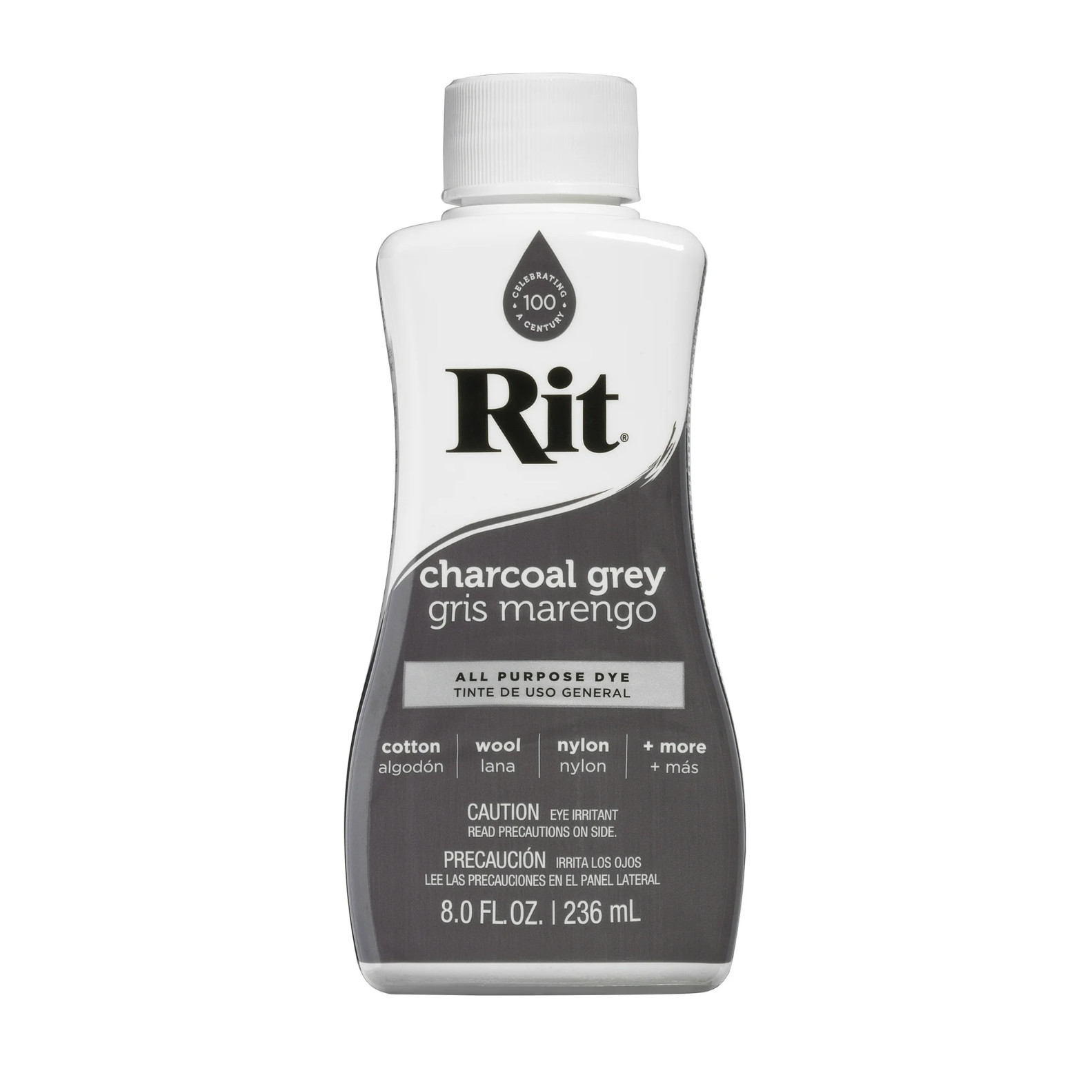 (3 Pack) Rit All Purpose Liquid Dye, Charcoal Grey 8 fl oz