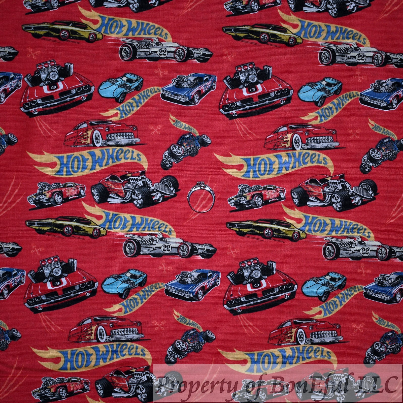 BonEful Fabric FQ Cotton Flannel Quilt G Black Batman Logo Circle Dot Bat Unisex