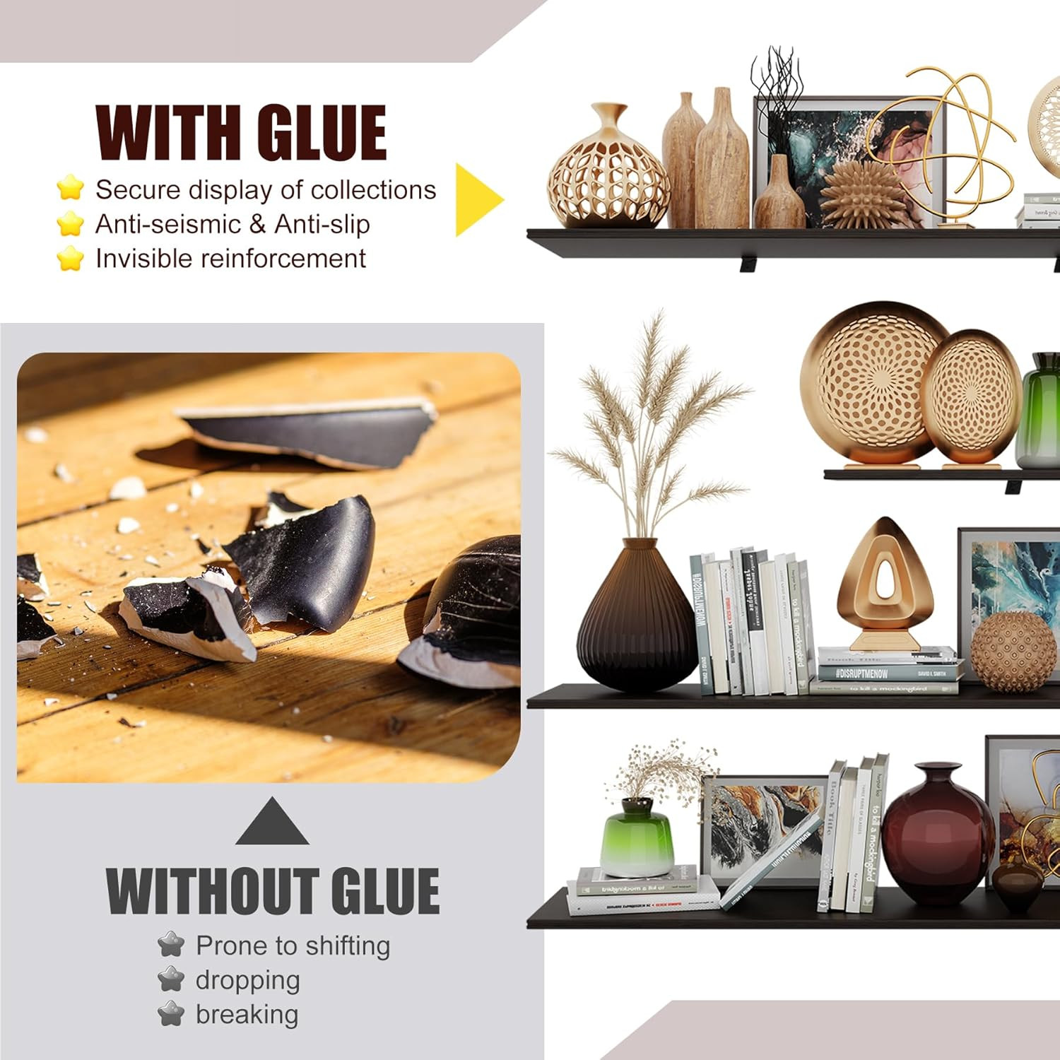 Exhibit Gel for Museum – 6Oz Removable Clear Exhibit Putty Wax for Museum Collec