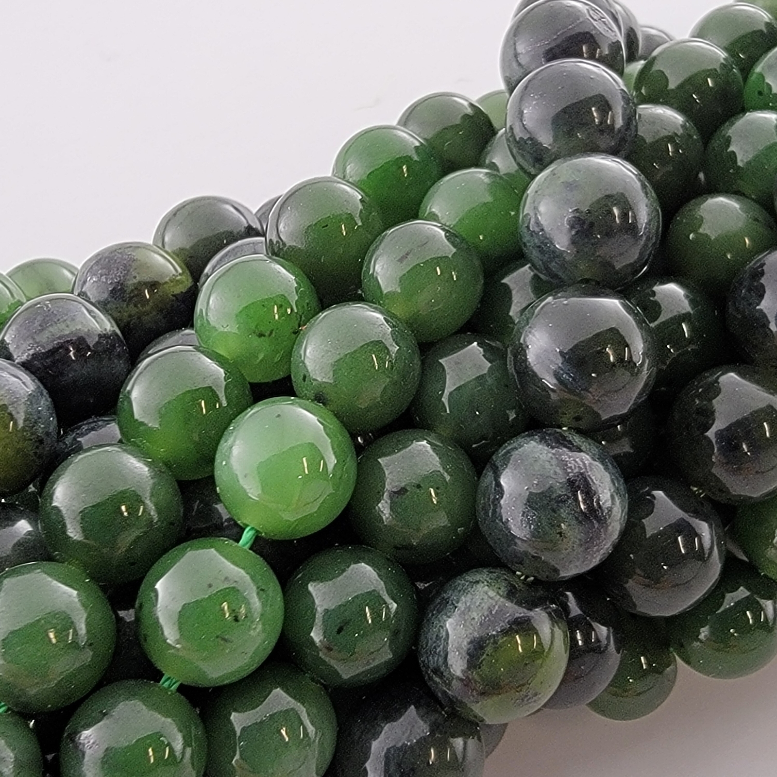 Canadian Jade Beads Nephrite Beads Canada Jade Natural Smooth Round 6mm 8mm 10mm