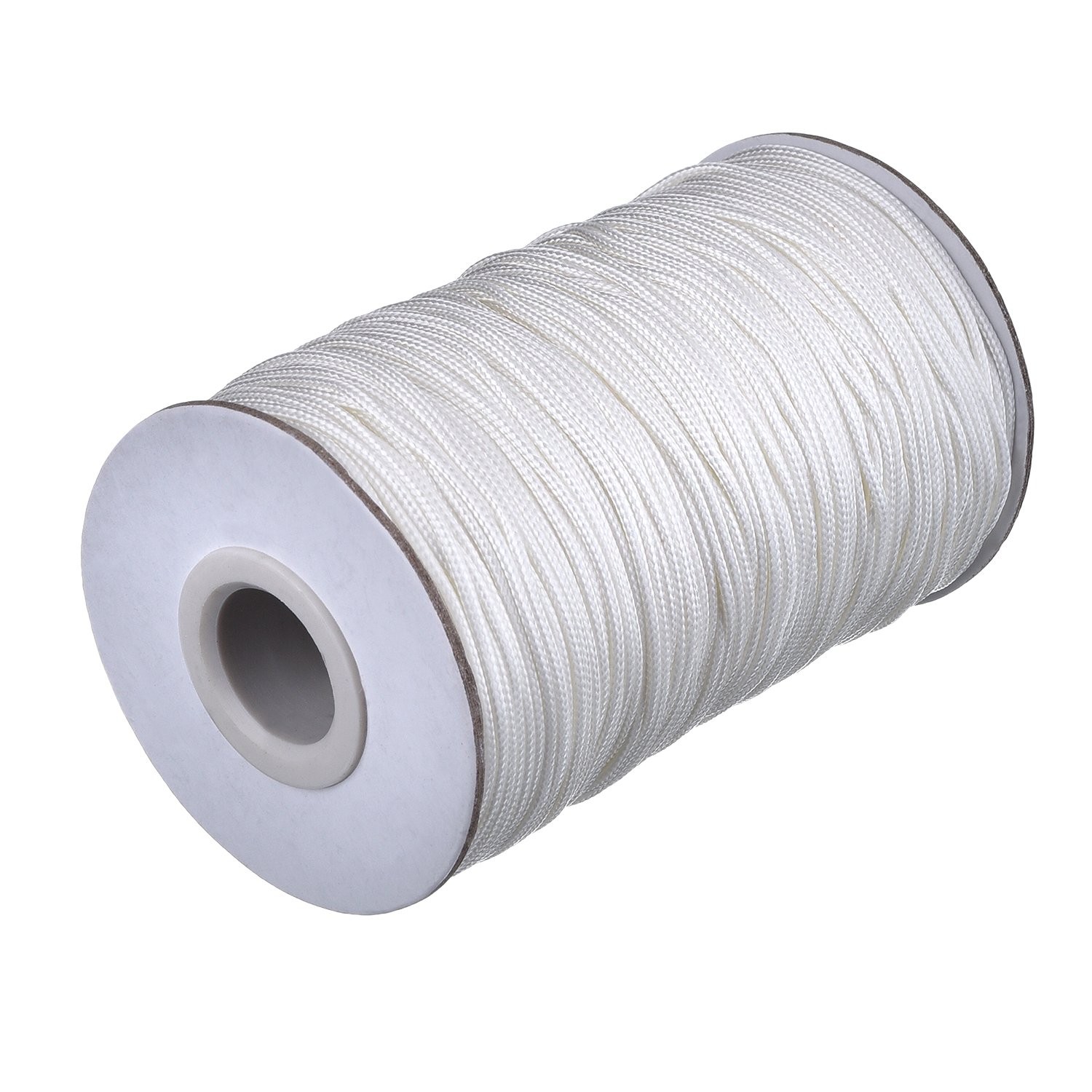 109 Yards White Braided Blind Cord 1.4mm for Window Shades Crafts Gardening