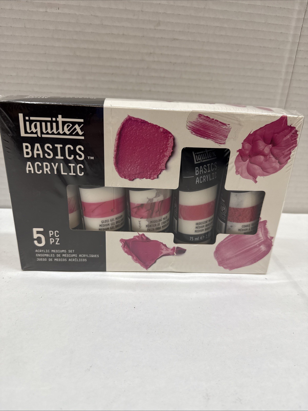 Liquitex BASICS Acrylic Medium Starter Set, 2.5-oz (Pack of 5)