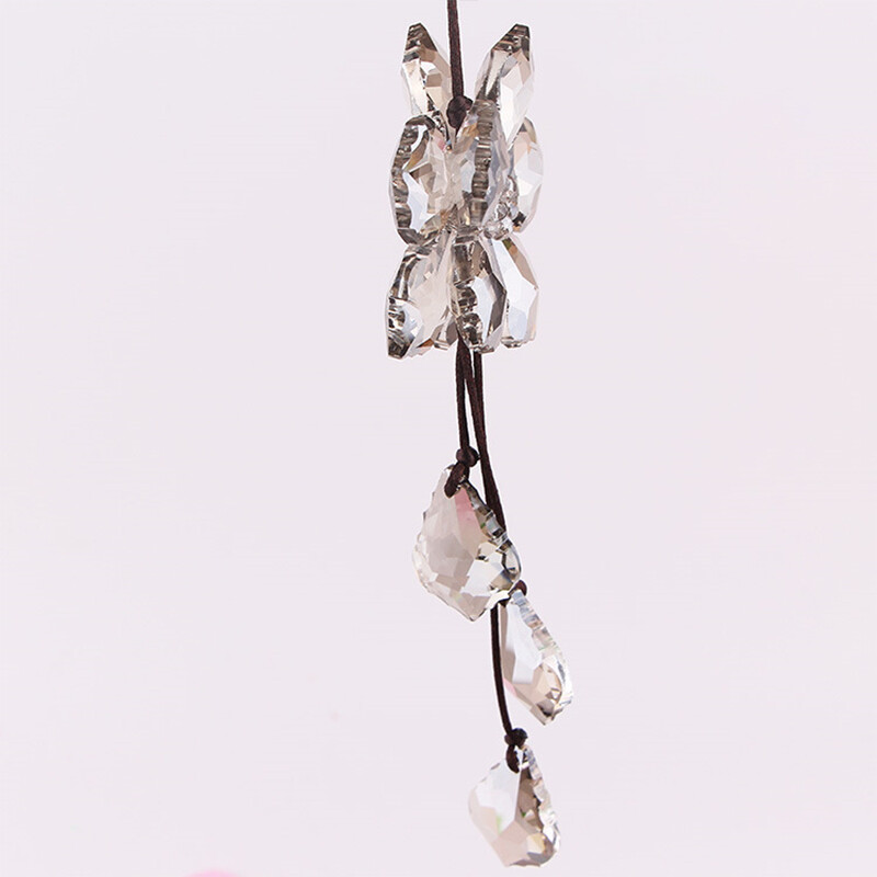 Artificial Crystal Hanging Ornaments Bling Car Rear View Mirror Pendant Decors