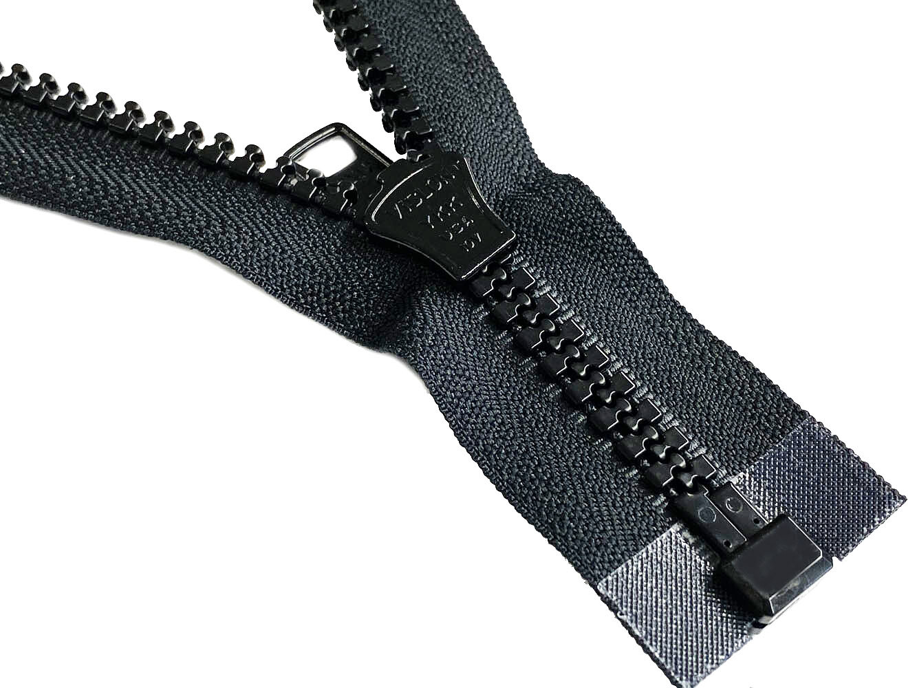 YKK #10 Large Molded Plastic Heavy Duty Jacket Zipper Separating Black 37″- 250″