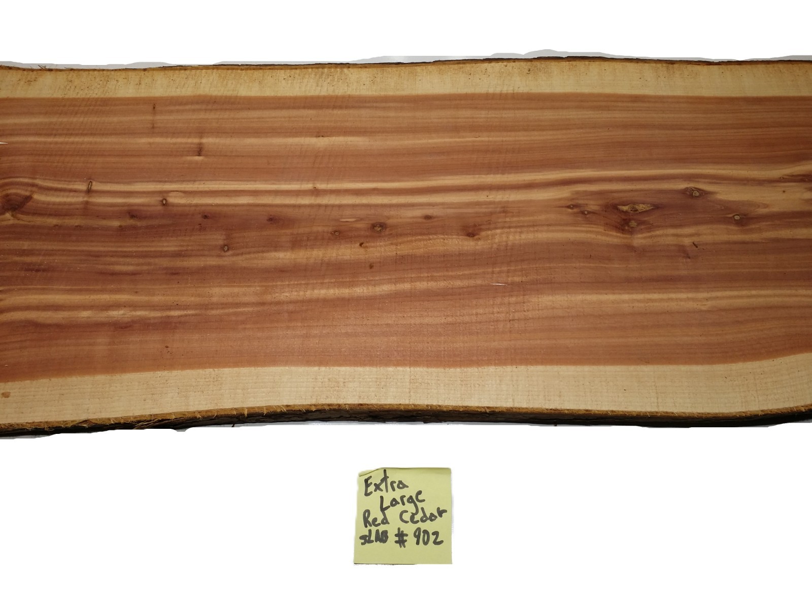 1 LARGE Aromatic Red Cedar Wall Live Edge Slab .75″T x 15-17″W x 49″L SHIPs FREE