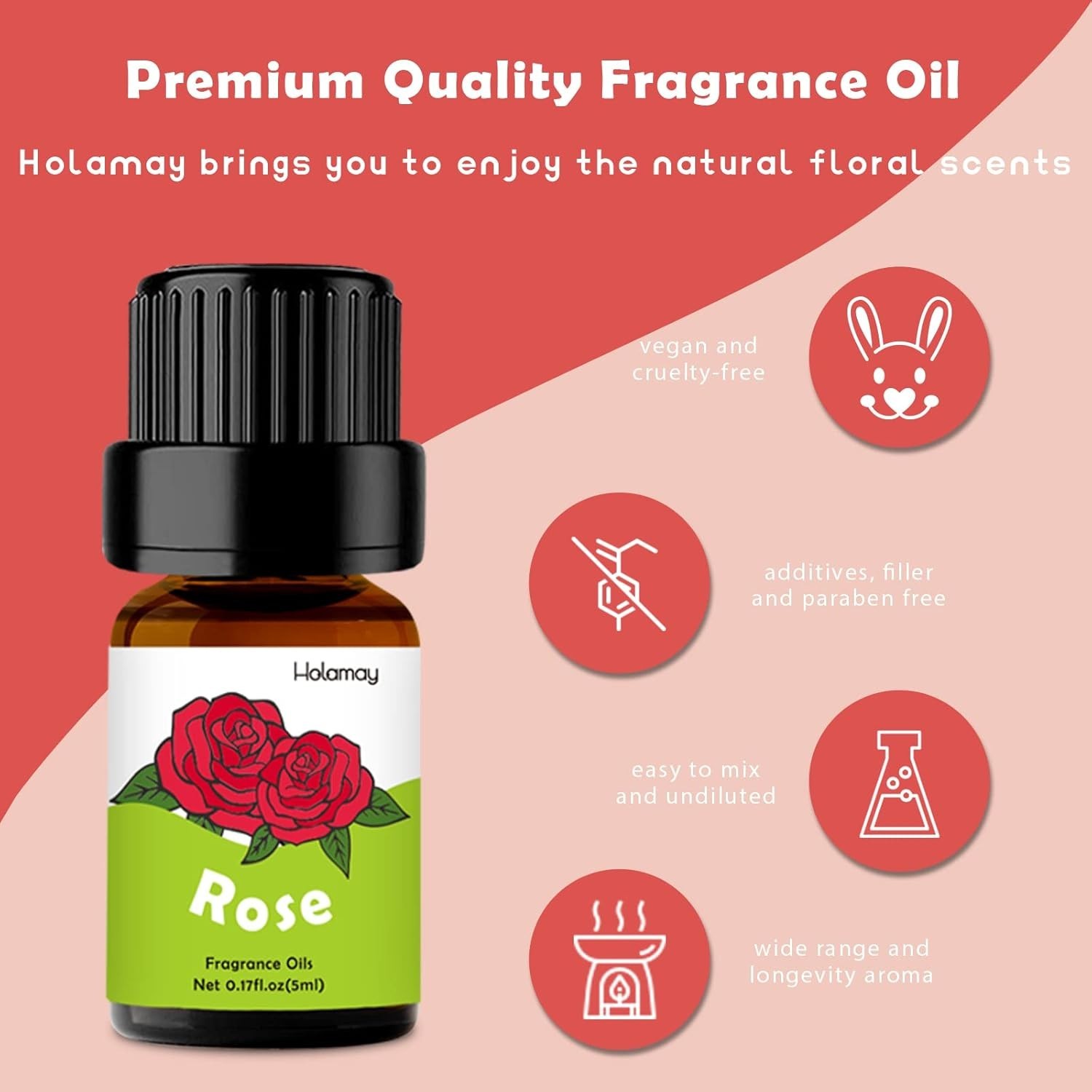 Floral Essential Oils, Fragrance Oil for Candle Making, 5mlx10, Soap Making …