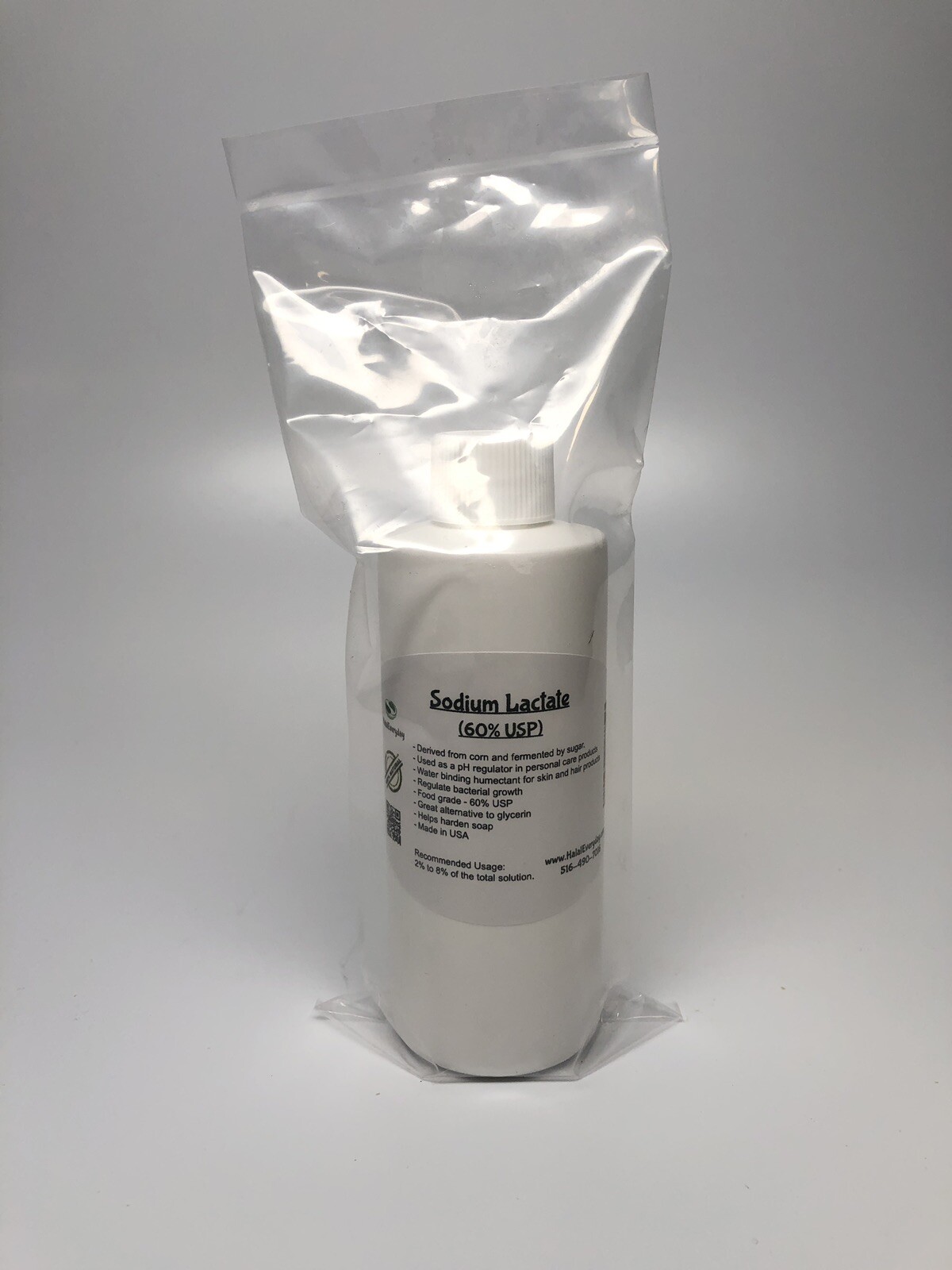 Sodium Lactate 60% – Soap Making Supplies – Massage Oil – Liquid Salt – PURE