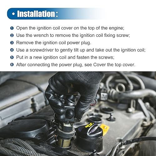 Car Ignition Coil for Toyota Sequoia 2001-2009 for 2.44″x2.32″x6.10″x0.30″