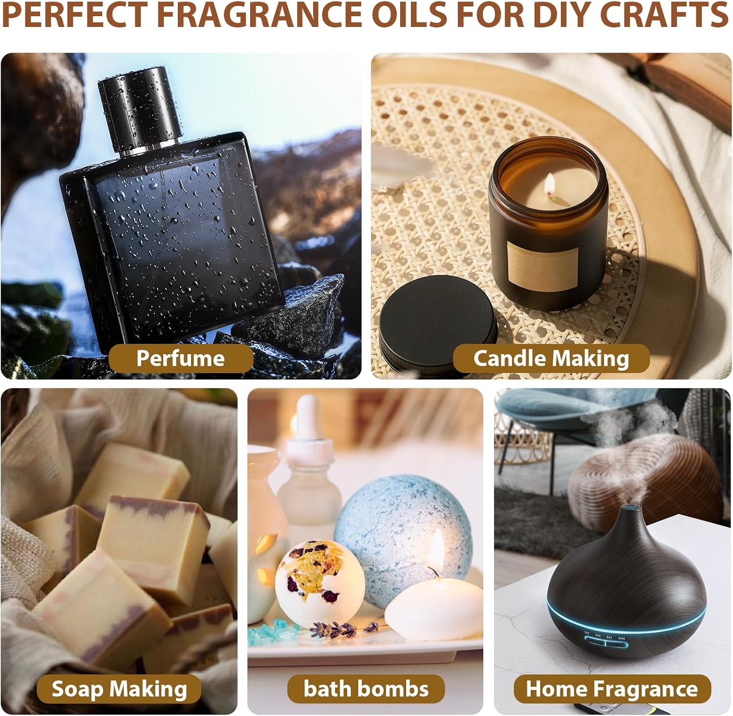 Fragrance Essential Oils Gentlemen’s Set（6 * 10ML） | The Essential Oil Used for