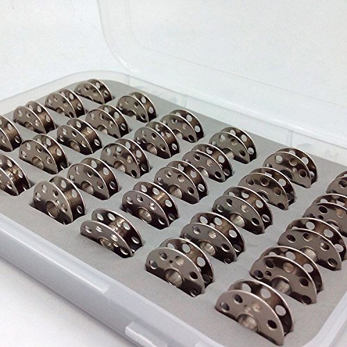 30pcs Bobbins In Box 45785 For Singer 221 222 Featherweight 301,BERNINA 117 217