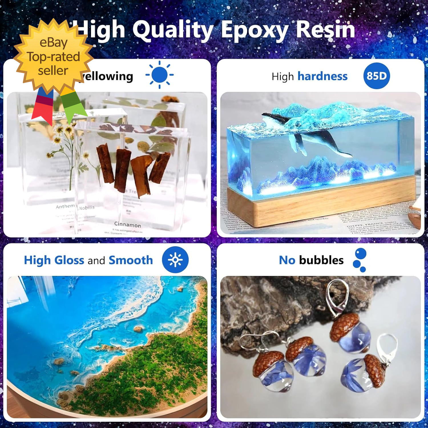 Deep Pour Epoxy Resin 3Gallon Resin Epoxy Kit (2:1) for 2-4 Inch Pour