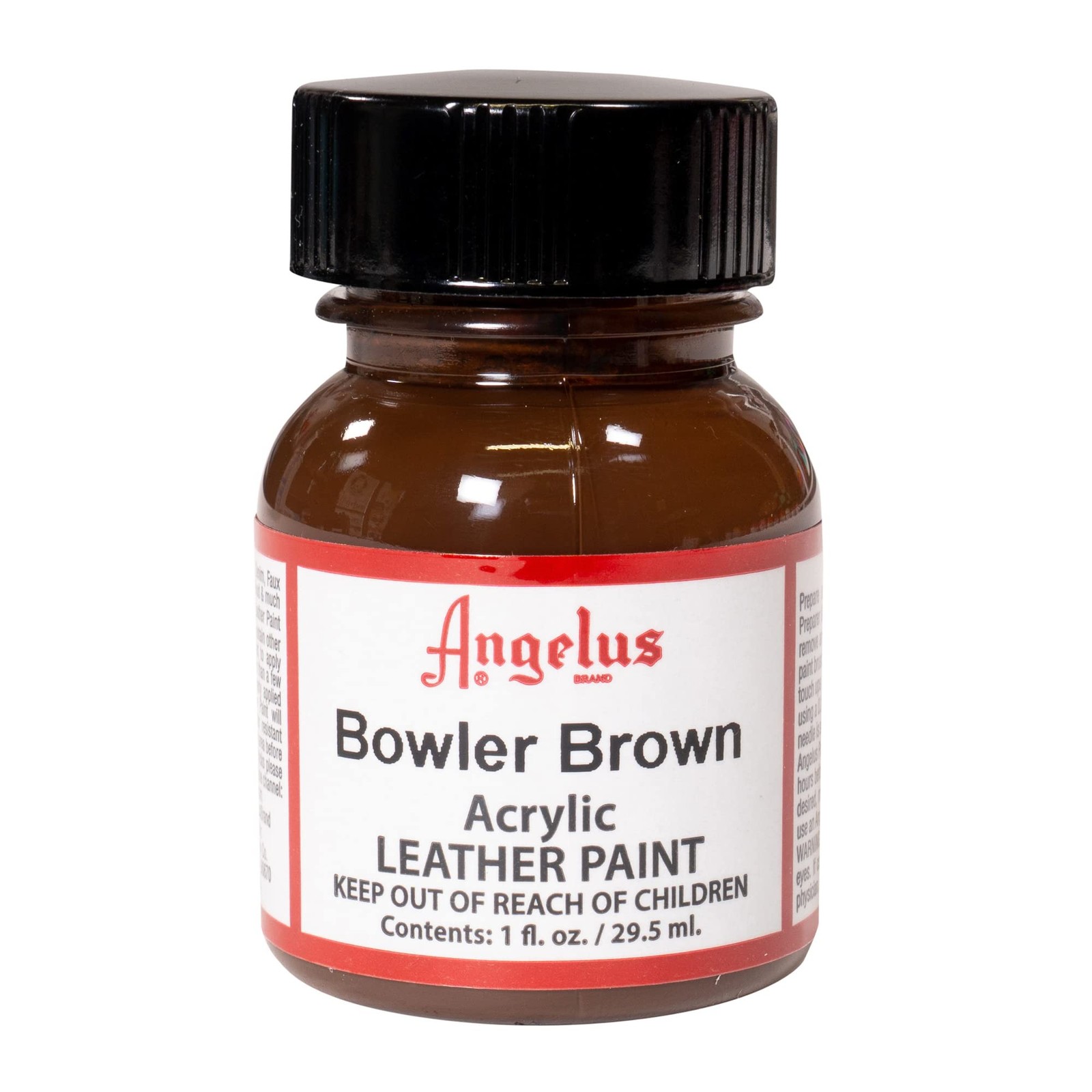 Angelus Acrylic Leather Paint, 1 Fl Oz 1 (Pack of 1), Bowler Brown