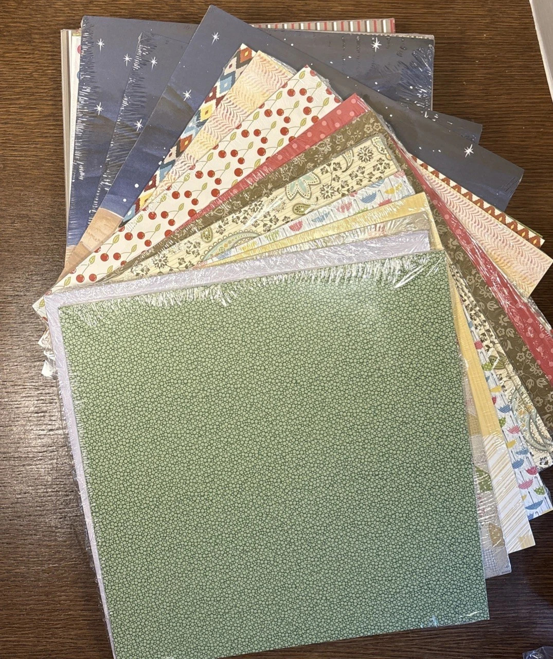 Stampin Up 12 x 12 DSP Lot of 100 Mix of Themes Designs Colors Double Side NEW