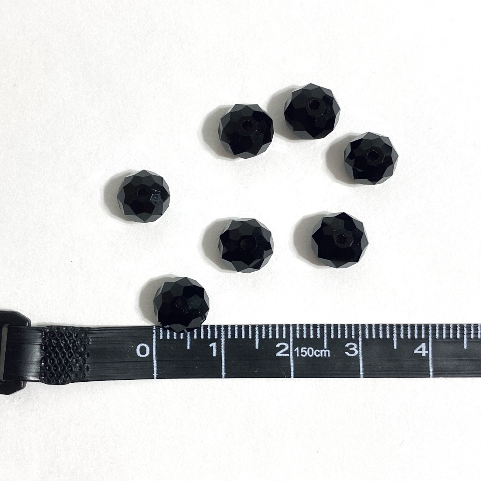 Glass Beads Jewelry Making Jet Aurora Borealis Black Faceted Smooth Mixed Lot