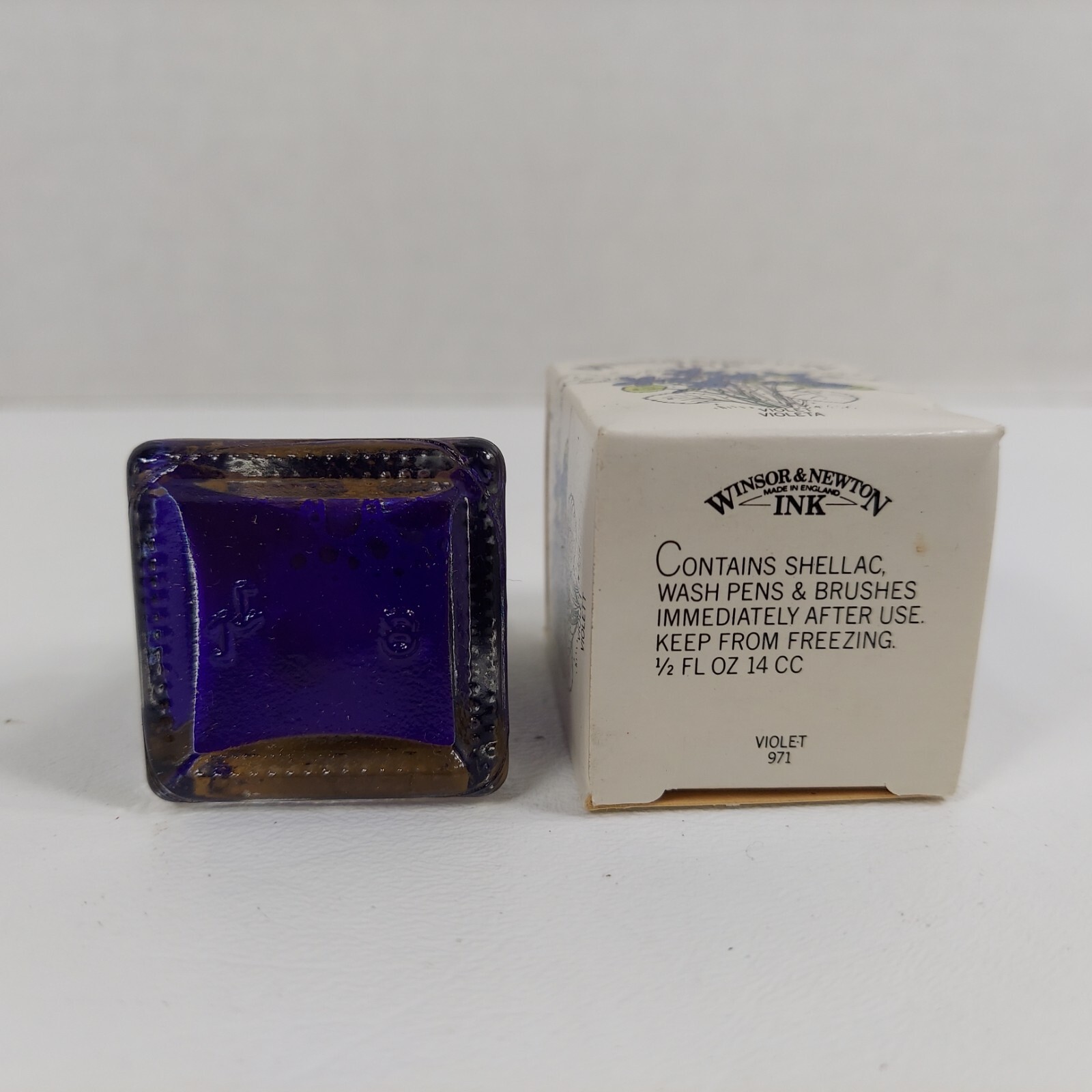 Winsor & Newton INK 971 Violet 1/2 Fl Oz Writing Drawing Art England