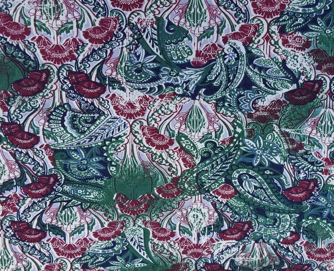 Organic Cotton Spandex Print #1 Fabric by Yard Jersey Knit 4 Way Stretch 8/2/17