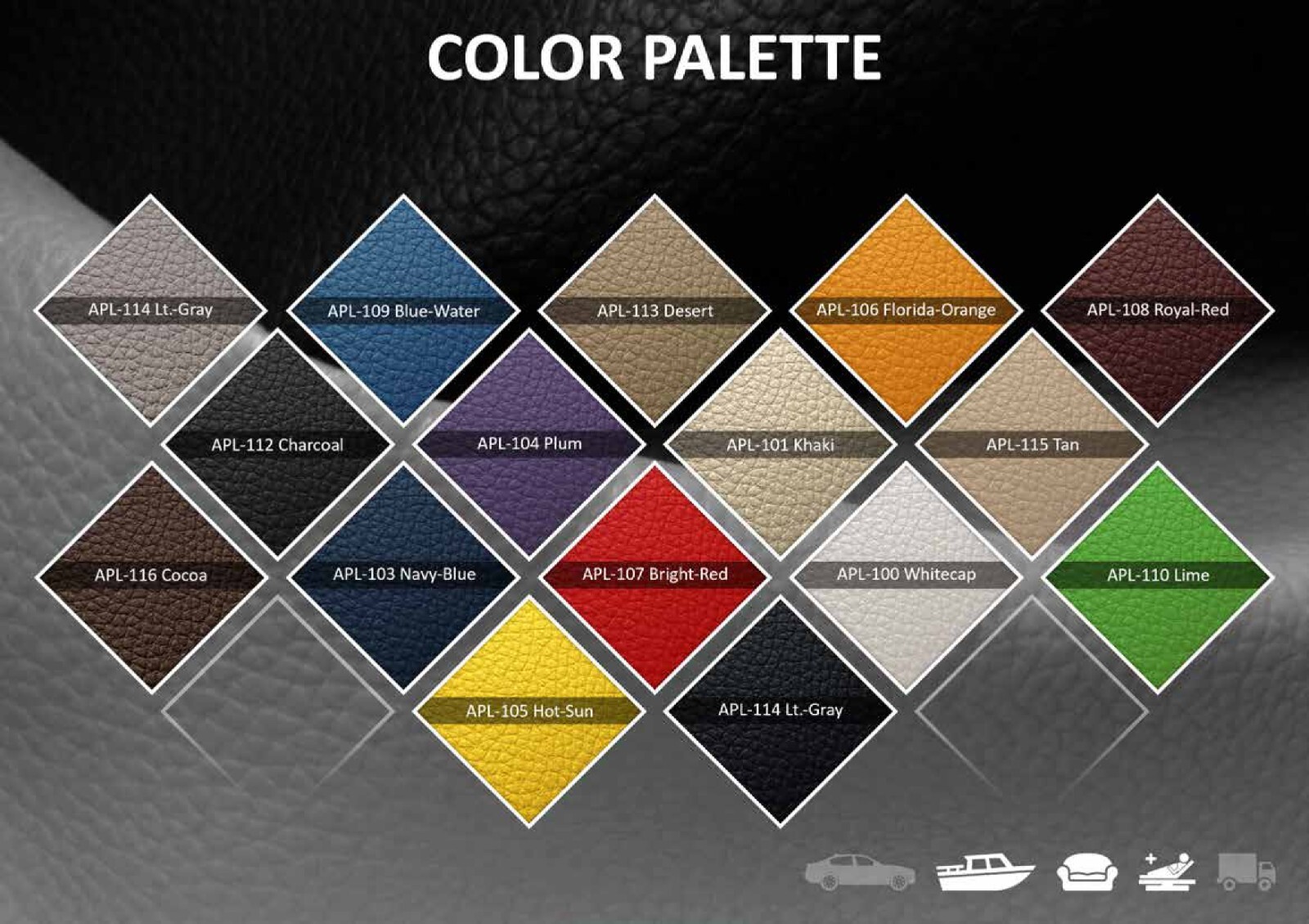 Multipurpose Automotive 4-Way Stretch Vinyl Upholstery Fabric 54” Wide