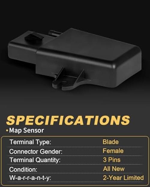 Manifold Absolute Pressure Sensor Fit for:-Ford F150 F250 F350 E43F9F479A1A