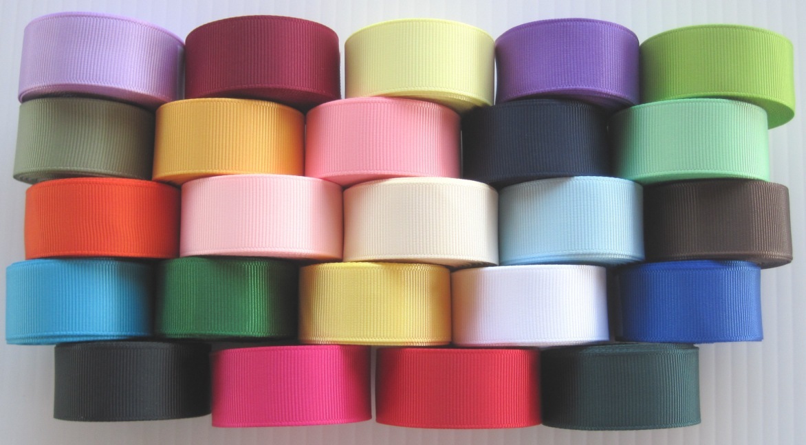 7/8″ Grosgrain Ribbon Solid Color U Pick Lot 5 Yards